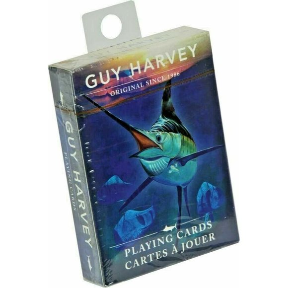 Rivers Edge Guy Harvey Playing Cards Marlin Fish Sea Life 56 Unique Images NIB - Picture 1 of 3